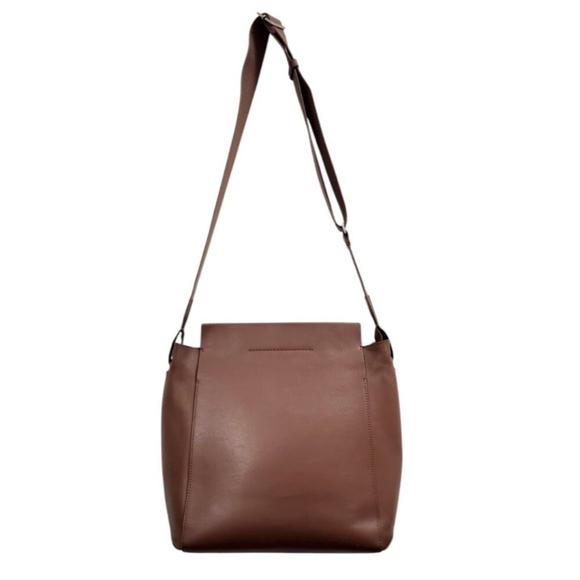 Everlane Cognac Brown Leather The Form Bag Purse Italian Made Preowned - Picture 5 of 16